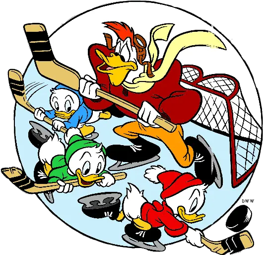 Hockey Clipart Donald Duck Launchpad Mcquack Huey Dewey Louie Png Donald Duck Transparent