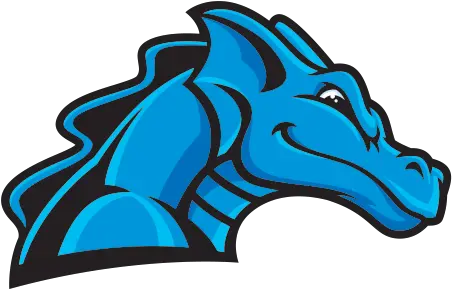 Printed Vinyl Blue Dragon Head Stickers Factory Blue Dragon Cartoon Png Dragon Head Png