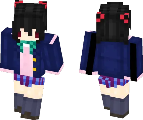 Download Yazawa Nico Love Live Minecraft Skin For Free Blue Hair Skin Minecraft Png Nico Yazawa Png