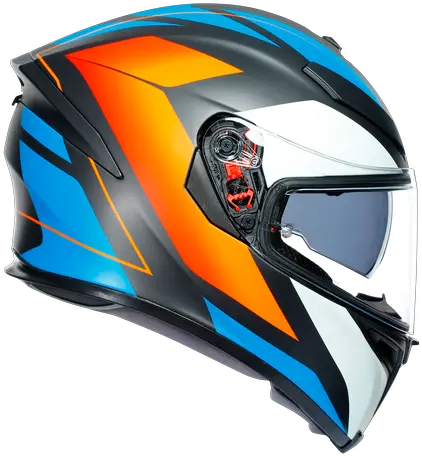 K5 S Multi Ece Dot Core Matt Blackblueorange Orange And Blue Motorcycle Helmet Png Blue Icon Motorcycle Helmet