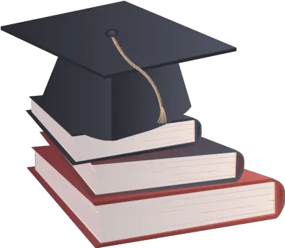 Graduation Cap Clipart Image 7 Books And Graduation Cap Clipart Png Grad Hat Png