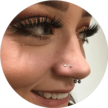 Piercings Eyelash Extensions Png Nose Piercing Png