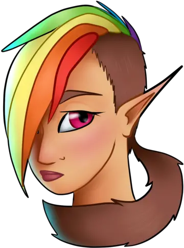 Elf Ears Humanized Rainbow Dash Fictional Character Png Elf Ear Png