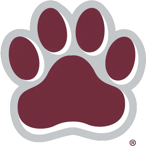 Mississippi State Bulldog Logo Png Paw Print