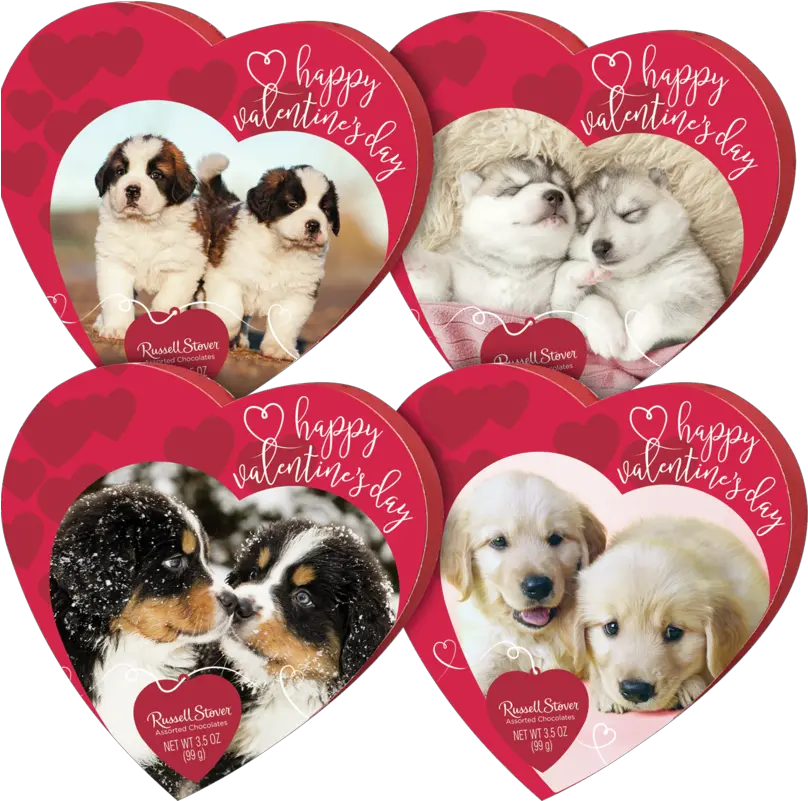 Russell Stover Assorted Chocolates In Design Pet Hearts 35 Oz Walmartcom Dog Valentines Day Chocolate Png Puppy Love Icon