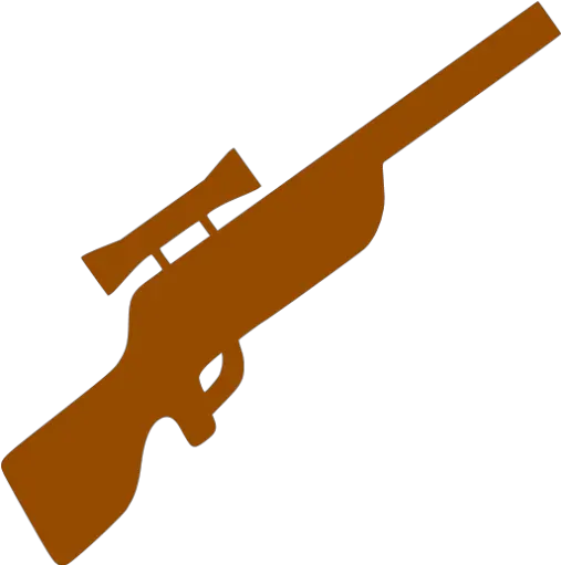 Brown Sniper Rifle Icon Free Brown Sniper Rifle Icons Sniper Icon Transparent Png Shotgun Icon Png