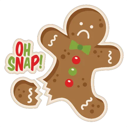 Svg Scrapbook Cut File Cute Oh Snap Gingerbread Man Png Gingerbread Man Png