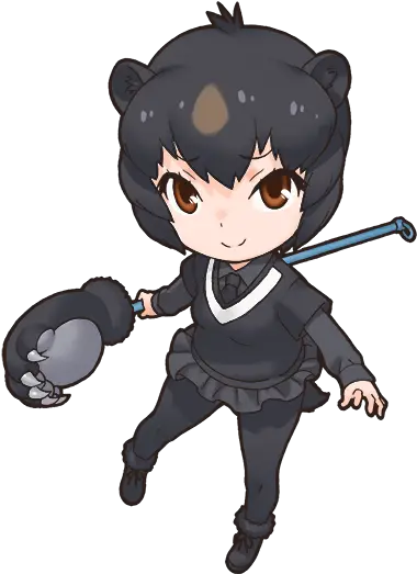 Japanese Black Bear Japari Library The Kemono Friends Wiki Kemono Friends Japanese Black Bear Png Black Bear Png