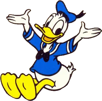 Duck Cartoon Donald Disney Paintings Donald Duck Sitting Clipart Png Donald Duck Icon