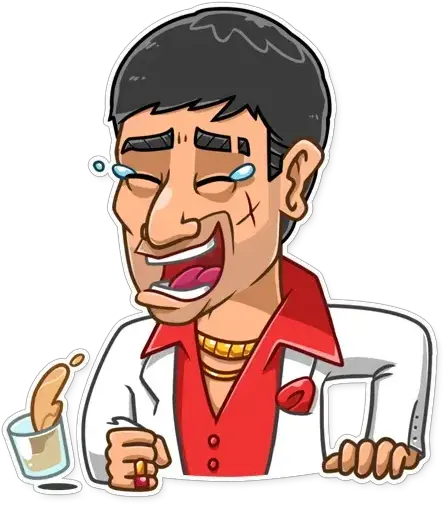 Tony Montana Whatsapp Stickers Tony Montana Scarface Stickers Png Tony Montana Logo