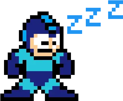 Sleeping Mega Man Mega Man 8 Bit Png Mega Man Transparent