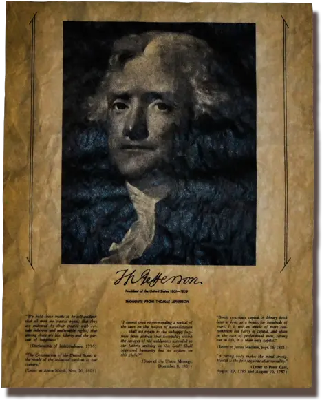 Thoughts From Thomas Jefferson 1125 Hair Design Png Thomas Jefferson Png