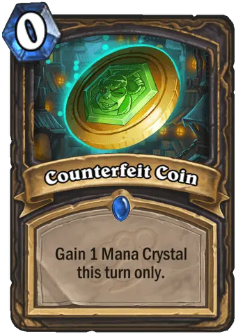 Legend 94 Wild Tempo Kingsbane Rogue By Smudgehs Counterfeit Coin Hearthstone Png Secret Of Mana Logo