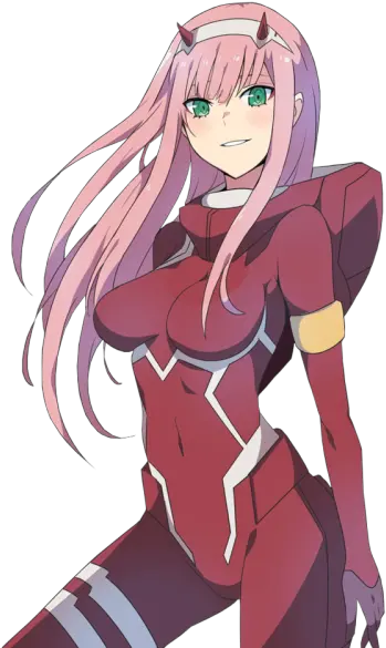 Kawaii Demon Girl Anime Wallpapers Darling In The Franxx Zero Two Png Anime Girls Png