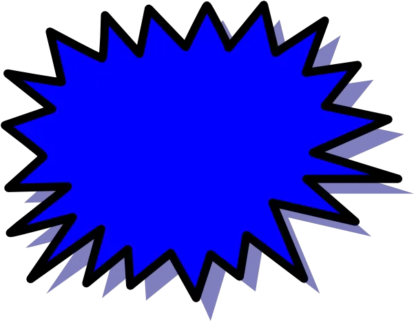 Blue Explosion Blank Pow Clip Art Vector Clip 20 Off Png Explosion Clipart Transparent