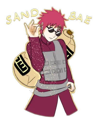 Gaara Of Suna Wallpaper Entitled 2 Much Swag Omg Naruto Gaara Fanart Png Omg Png