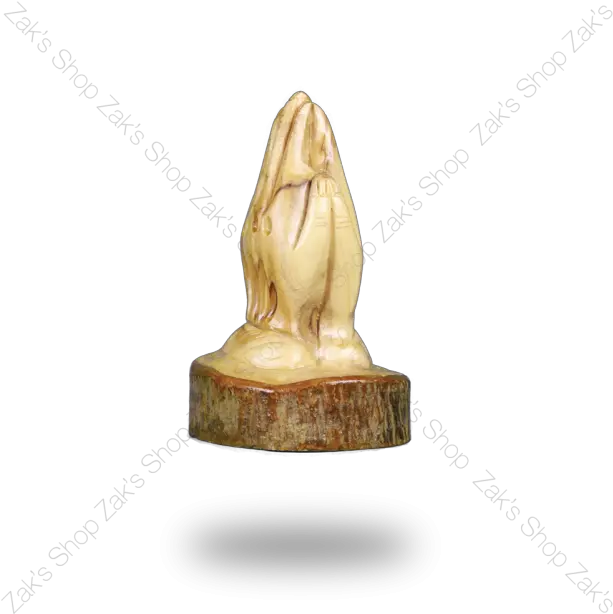 U0027praying Handsu0027 Olive Wood Standing Made In Bethlehem 25 Bronze Sculpture Png Praying Hands Transparent