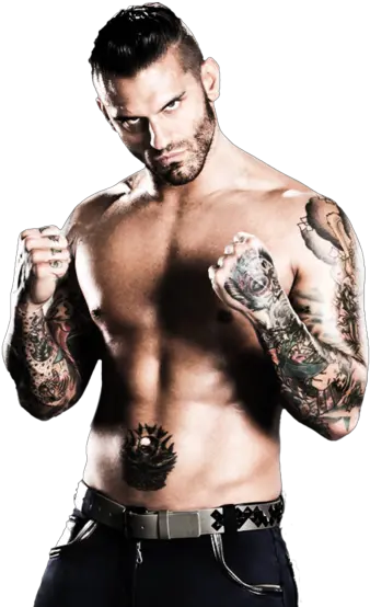 Corey Graves Hunter Tattoo Pro Wrestling Corey Graves Shirtless Png Graves Png