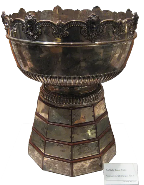 Walter A Brown Trophy Nba Finals Trophy Name Png Nba Trophy Png