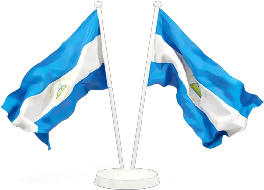 Two Waving Flags Illustration Of Flag Nicaragua Transparent Egypt Flag Png Free Flags Icon