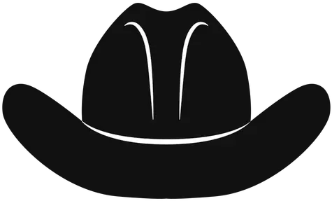 Cowboy Hat Front View Flat Transparent Png U0026 Svg Vector File Front Cowboy Hat Vector Cowboy Hat Png Transparent