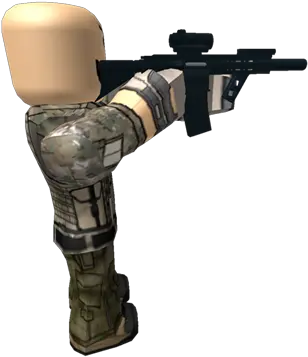 Gun Army Man Roblox Roblox Person With Gun Png Man With Gun Png