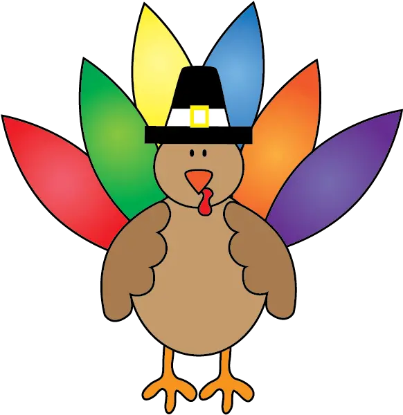 Funny Thanksgiving Clipart Free Turkey Clipart Turkey With Colored Feathers Png Turkey Clipart Transparent Background