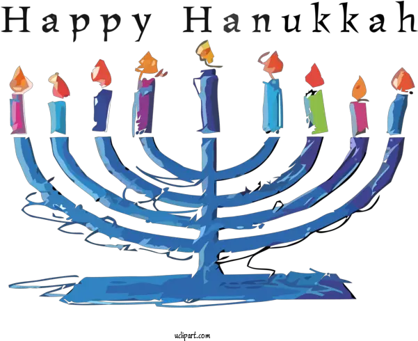 Holidays Hanukkah Menorah Candle Holder For Happy Chanukah Png Candle Stick Drawing Icon