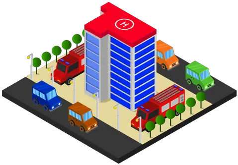 Best Premium Fire Station Building Illustration Download In Vector Graphics Png Fire Station Icon