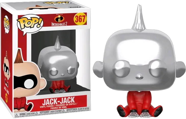 Incredibles 2 Jackjack Chrome Us Exclusive Pop Vinyl Figure Incredibles 2 Funko Pop Jack Jack Png Jack Jack Png