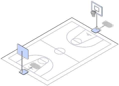 Transparent Png Svg Vector File Cancha De Basquet Png Basketball Court Png