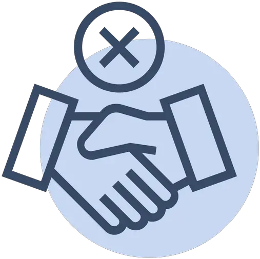 Avoid Handshake Icon Of Line Style Avoid Handshake Icon Png Hand Shake Png