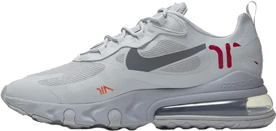 Nike Air Max 270 React Just Do It Grey Ct2203 002 Nike Air Max 270 React Png Nike Just Do It Logo Png