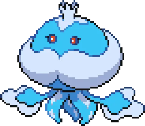 Pokemon White Version Jellicent Gen 5 Sprite Png Pokemon Normal Type Icon