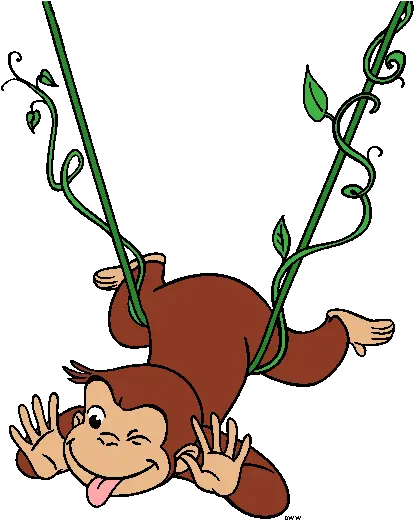 Clip Art Curious George On A Tree Png Curious George Png