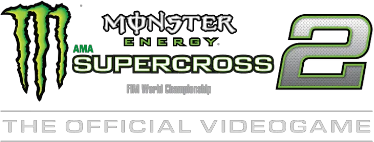 Monster Energy Supercross Monster Energy Supercross The Official Videogame 2 Logo Png Monster Energy Logo Png