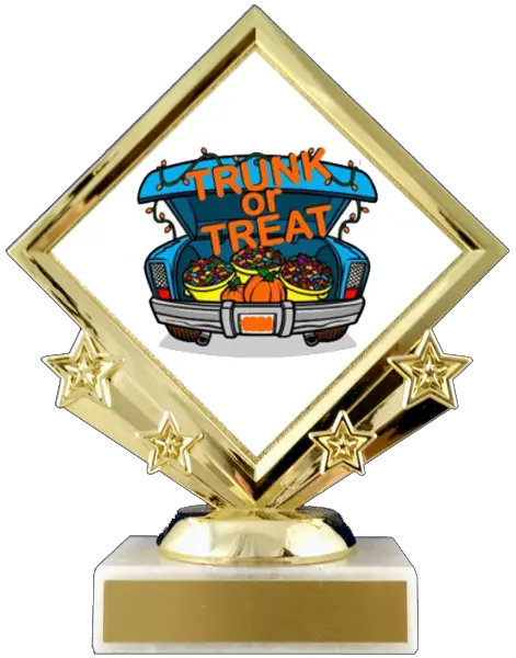 Trunk Or Treat Diamond Logo Trophy Cartoon Car Trunk Png Trunk Or Treat Png