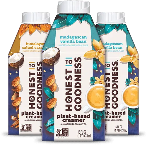 Plant Based Creamer Global Variety Pack Honest To Goodness Honest To Goodness Coffee Creamer Madagascan Vanilla Bean Png Creamer Icon