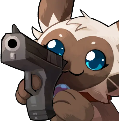 Blitzdrachin Cat With Gun Emoji Png Gun Emoji Png