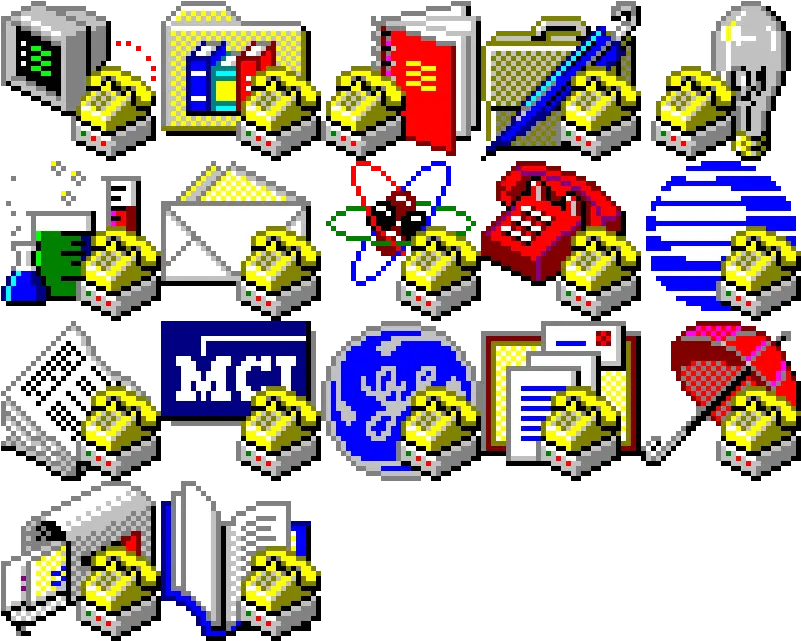 Foone Hyperterminal Icons Png Windows 95 Logo