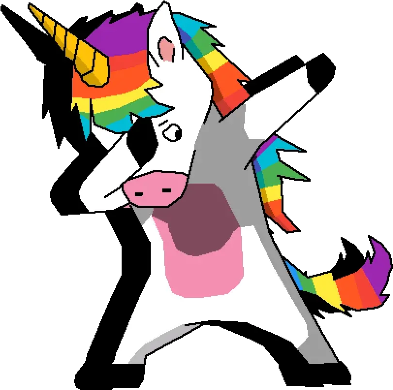 Unicorn Dab Unicorn Clipart Full Size Clipart 1487214 Dabbing Unicorn Pixel Art Grid Png Dab Png