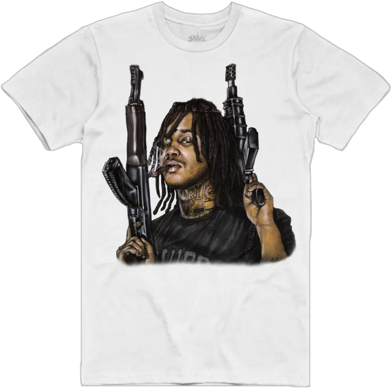 Long Live Big Boss Air Brush T Shirt White Fredo Santana Airbrush T Shirt Png Big Boss Png