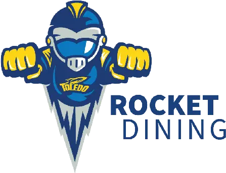 Contactless Pickup New Food Options Toledo Rockets Mascot Png University Of Toledo Logo