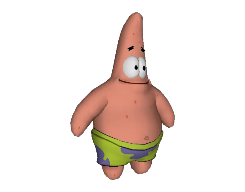 Patrick Star 3d Model Png Image 3d Patrick Star Png Patrick Star Png