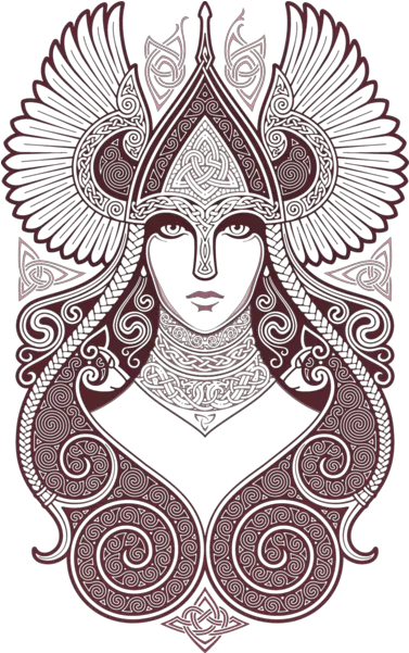 Touch Of The Divine As A Tattoo Sleeve Viking Symbols Valkyrie Png Tattoo Sleeve Png