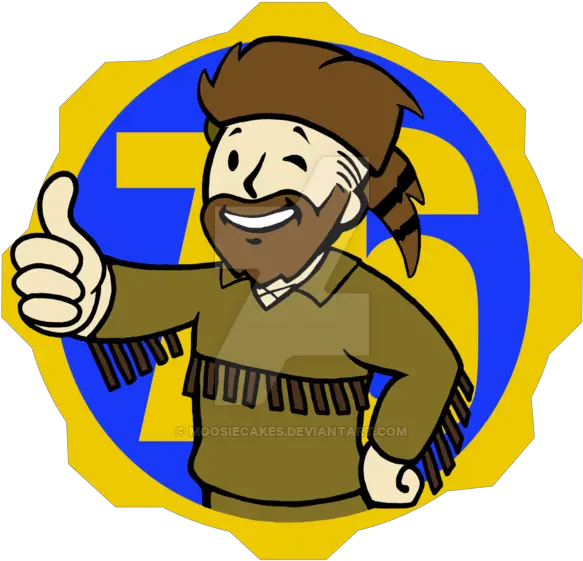 Download Vault Boy Png Fallout 76 Vault Boy Png Image With Fallout 4 Fallout 76 Logo Transparent