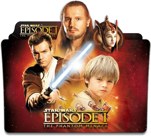 Star Wars The Phantom Menace Folder Icon Designbust Star Wars 1 Folder Icon Png Folder Icon Download