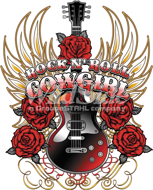 Download Rock N Roll Cowgirl Illustration Png Image With Illustration Rock N Roll Png