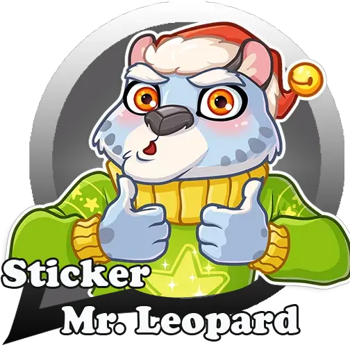 Updated Cute Snow Leopard Sticker Kawaii For Fictional Character Png Snow Leopard Desktop Icon