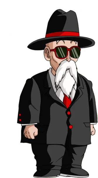 Master Roshi In Tux Master Roshi Hat Png Master Roshi Png